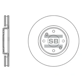 Гальмівний диск Hi-Q (SANGSIN) SD5003