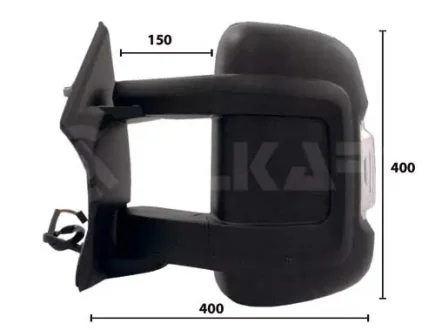 Дзеркало ліве кпл.ел.рег.,випукл.,обогрів.,с датчиком темп.,с показ.поворота средняя база ALKAR 9247922