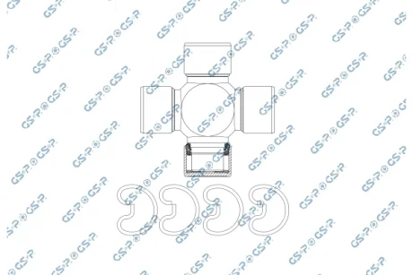 Хрестовина шарнірного вала GSP UJ900167 (фото 1)