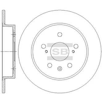 Фото 1 - диск гальмівний (кратно 2) задній Suzuki SX4 EY,GY (06-) (D=278.0mm) HI-Q Hi-Q (SANGSIN) SD4806 Диск гальмівний (кратно 2) задній Suzuki SX4 EY,GY (06-) (D=278.0mm) HI-Q Hi-Q (SANGSIN) SD4806 (фото 1)