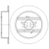 Диск гальмівний (кратно 2) задній Ssanyong Korando C 4WD (11-) (D=284.0mm) HI-Q Hi-Q (SANGSIN) SD3086 (фото 1)