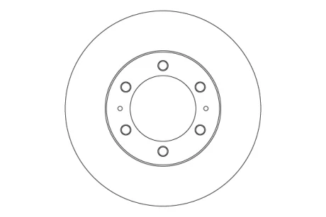 Диск гальмівний передн лів/прав TOYOTA 4 RUNNER IV, FJ CRUISER, HILUX VII, HILUX VIII 2.4D-4.7 01.05- TRW DF6914S (фото 1)