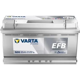 Акумулятор 12В 95Агод./850А (EN) Dynamic EFB START&STOP EFB (R+ стандартні клеми) 353x175x190 B13 - монтажний фланець 10.5мм (efb) VARTA 595500085K262 (фото 1)