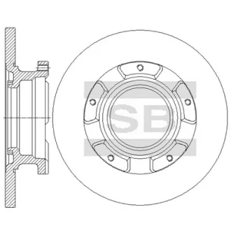 Диск тормозной (кратно 2) задний Ford Transit Custom (12-) (D=288.0mm) Hi-Q (SANGSIN) SD5354 (фото 1)