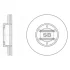 Диск тормозной (кратно 2) передний (вентилируемый) Kia Pregio (-05) (D=257.8mm) Hi-Q (SANGSIN) SD2027 (фото 1)