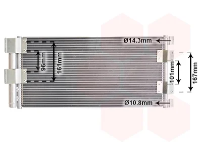 Конденсор кондиціонера LAND ROVER FREELANDER -06 Van Wezel 02005178