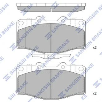 Колодки тормозные передние Toyota HiLux VI (N1)(-06) Hi-Q (SANGSIN) SP4245