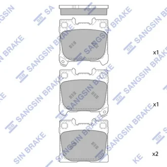 Колодки тормозные задние Toyota Yaris (22-) Hi-Q (SANGSIN) SP4047