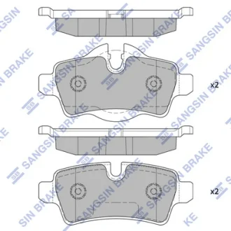 Колодки тормозные задние Mini Cooper (07-) Hi-Q (SANGSIN) SP2246