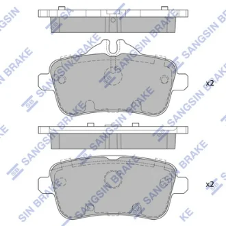 Колодки тормозные задние MB ML250 CDI (W166) (11-) Hi-Q (SANGSIN) SP1909