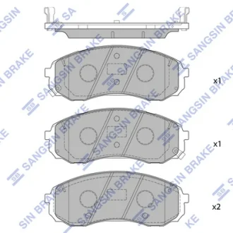 Колодки тормозные передние Hyundai Starex (16-) Hi-Q (SANGSIN) SP1890