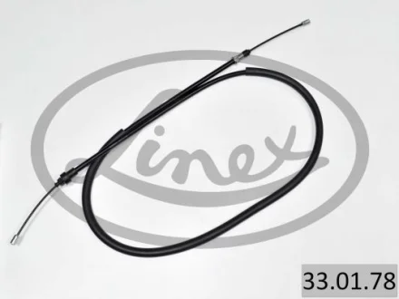 Трос стояночного гальма задн (1707мм/1425мм) PEUGEOT 206 1.4-2.0 09.98- LINEX 330178