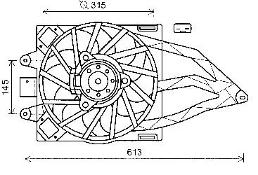 Вентилятор FIAT PANDA (2004) 1.2 STARLINE FT7565