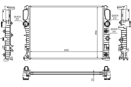 Фото 1 - радіатор охолодження MERCEDES-BENZ CLS-SERIES C219 (2005) CLS350 3.5 STARLINE MSA2342 Радіатор охолодження MERCEDES-BENZ CLS-SERIES C219 (2005) CLS350 3.5 STARLINE MSA2342 (фото 1)