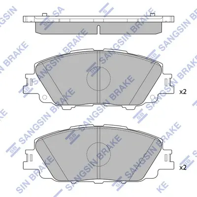 Колодки тормозные передние Toyota Corolla (19-) Hi-Q (SANGSIN) SP4340 (фото 1)