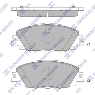 Колодки тормозные передние Toyota Corolla (19-) Hi-Q (SANGSIN) SP4340