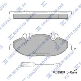 Колодки тормозные передние MB VIANO (W639) (03-) Hi-Q (SANGSIN) SP2331