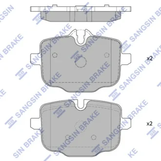 Колодки тормозные задние BMW 5 (F10, F11, F18) (10-), 6 (F12, F13) (11-) Hi-Q (SANGSIN) SP1793