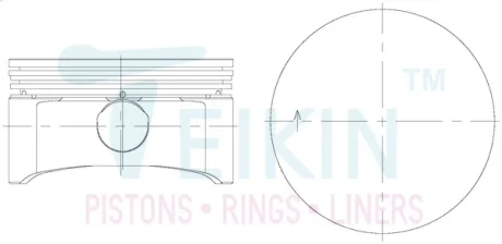 Поршні двигуна, комплект TEIKIN 56113100