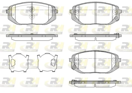 Гальмівні колодки дискові ROADHOUSE 21957.02