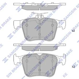 Комплект гальмівних колодок Hi-Q (SANGSIN) SP1998