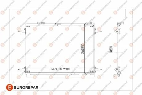 Радіатор кондиціонер Berlingo/Partner 1.6HDI 08- Eurorepar 1610161980