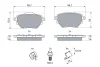 Комплект гальмівних колодок задн, DS DS 3 / DS 3, DS 4 II, N°4 ABARTH 600E ALFA ROMEO JUNIOR CITROEN BERLINGO, C3 AIRCROSS II, C3 IV, C4 GRAND PICASSO II, C4 III 1.2-Electric 02.13- BOSCH 0986494998 (фото 5)