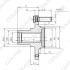 Ступиця колеса переднього Hyundai Accent/Getz (GH10310) GMB