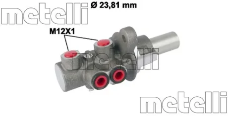 Циліндр гальмівний (головний) Metelli 05-0779