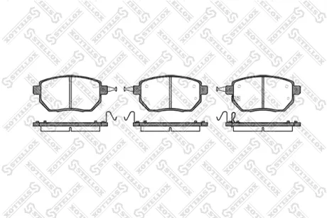 Колодки гальмівні передні (диск) STELLOX 996002SX