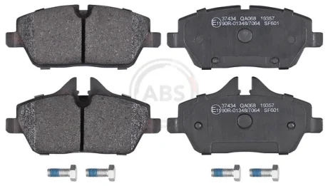 Колодка гальм. диск. MINI COOPER 06-,ONE 09-,CLUBMAN 2010-передн. (вир-во ABS) A.B.S 37434