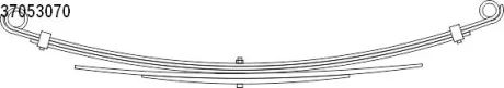 Рессора задняя (кол-во листов 3+2) 60x565/635 Nissan Navara D22 (98-04) (10.370. CS Germany 1037053070