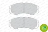 Комплект гальмівних колодок передн, ISUZU RODEO, TFR/TFS, TROOPER II, TROOPER III OPEL FRONTERA A, FRONTERA A SPORT, FRONTERA B, MONTEREY A, MONTEREY B 2.0-3.5 08.91-08.04 FERODO FDB1015 (фото 2)