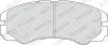 Комплект гальмівних колодок передн, ISUZU RODEO, TFR/TFS, TROOPER II, TROOPER III OPEL FRONTERA A, FRONTERA A SPORT, FRONTERA B, MONTEREY A, MONTEREY B 2.0-3.5 08.91-08.04 FERODO FDB1015 (фото 3)