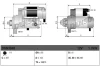Стартер (12В, 1,7кВт, новий) DS DS 4, DS 5 CITROEN BERLINGO, BX, C15, C25, C4, C4 GRAND PICASSO I, C4 GRAND PICASSO II, C4 I, C4 II, C4 PICASSO I, C4 PICASSO II, C4 SPACETOURER, C5 I 1.4-3.0 10.82- DENSO DSN3040 (фото 3)