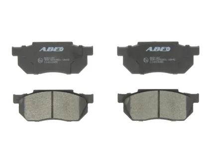 Комплект гальмівних колодок передн, HONDA ACCORD IV, ACCORD VI, ACCORD VII, CITY IV, CIVIC IV, CIVIC V, CR-V I, CR-V II, CRX I, CRX II, INTEGRA, JAZZ, JAZZ II, PRELUDE II, S2000 1.2-2.4 10.83- ABE C14019ABE
