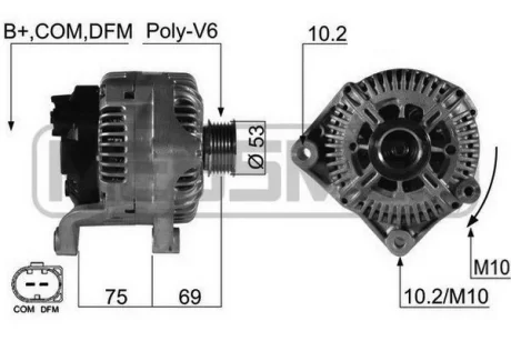 Генератор BMW ERA 210495A