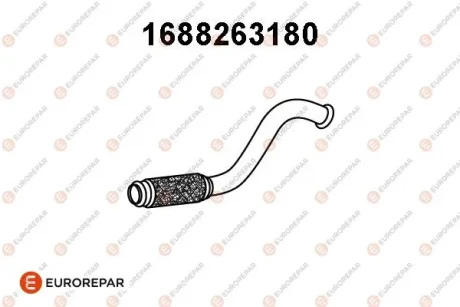 Труба глушника передн. Partner/Rifter/Berlingo 18-(550мм) Eurorepar 1688263180