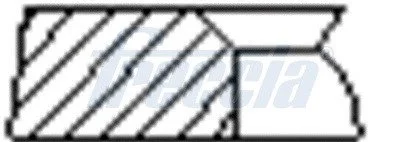 Комплект кілець на поршень FRECCIA FR10-901500