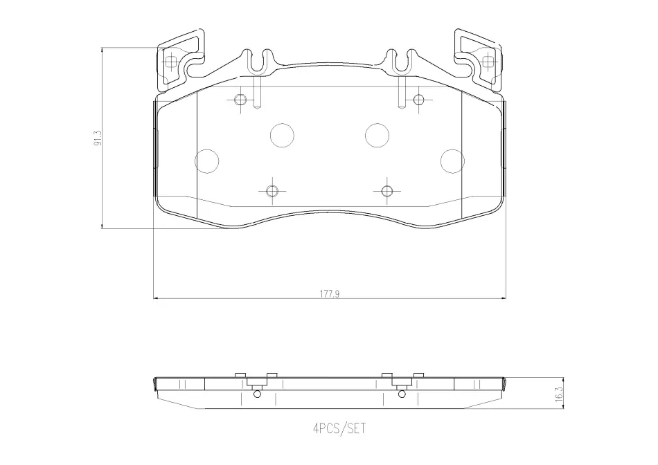 Гальмівні колодки дискові BREMBO P50163 (фото 1)