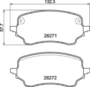 Гальмівні колодки дискові BREMBO P24236