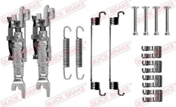 Монтажний набір гальмівної колодки FIAT 500, 500 C, PANDA, PUNTO FORD KA 0.9-Electric 09.99- QUICK BRAKE 1050783S (фото 1)