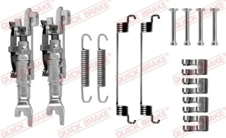 Монтажний набір гальмівної колодки FIAT 500, 500 C, PANDA, PUNTO FORD KA 0.9-Electric 09.99- QUICK BRAKE 1050783S