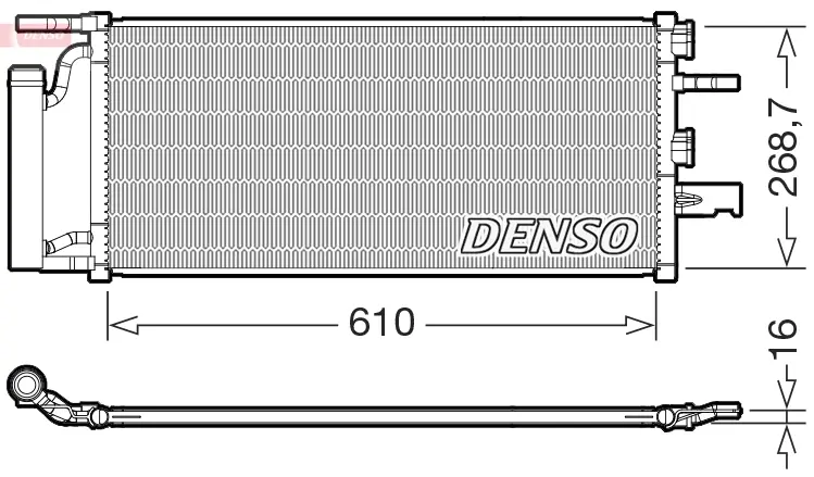 Радіатор DENSO DCN05036 (фото 1)