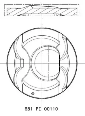 Поршень 77 (1,2) HYUNDAI ACCENT IV, ELANTRA V, I30, I40 I, I40 I CW, IX35, TUCSON, VELOSTER KIA CARENS IV, CEE\'D, PRO CEE\'D, SOUL I, SOUL II, SPORTAGE III, SPORTAGE IV 1.6/1.6LPG 06.10- MAHLE KNECHT 681PI00110000 (фото 1)