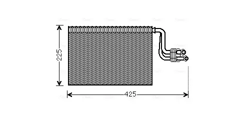 Испаритель кондиционера BMW 1 E87 (03-), 3 E90 (04-), X1 (09-), X3 F25 (10-) (BW AVA COOLING BWV364 (фото 1)