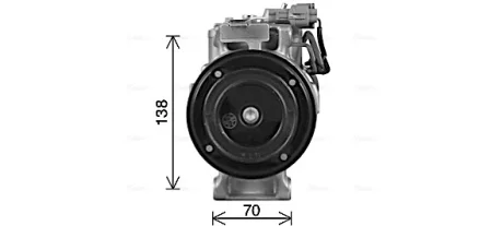 Компрессор кондиционера MB C-Class W204 (07-), E-Class W211, W212 (02-) 3.0CDi (AVA COOLING MSAK746