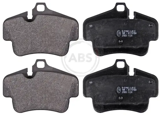 Гальмівні колодки зад. 911 (997)/718 Boxter (982) 04- (121.3x86.1x16.8) (BREMBO) A.B.S 37823 (фото 1)