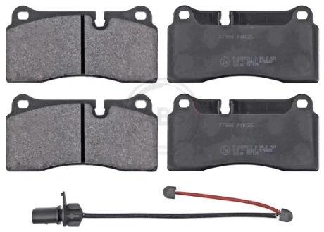 Гальмівні колодки зад. AUDI Q7 (4LB)/R8 06- (BREMBO) A.B.S 37986