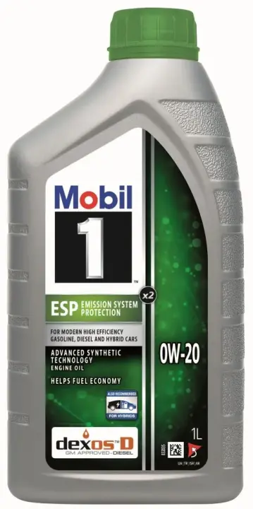 Моторна олива 1 ESP X2 0W-20, 1л MOBIL 157783 (фото 1)